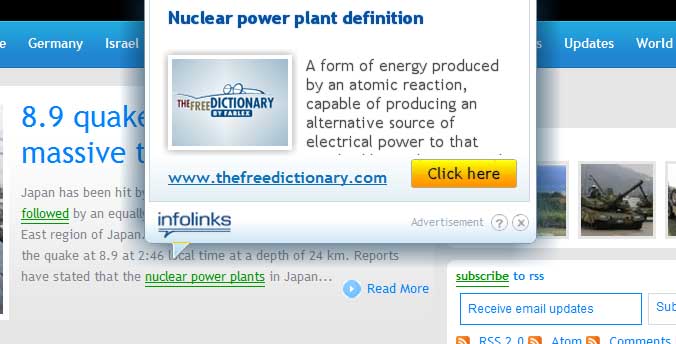 Infolinks; the extra revenue source