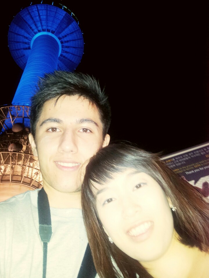 Picture of us under Seoul Tower