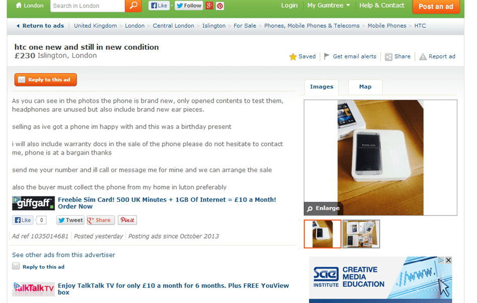 htc-one-scam-gumtree